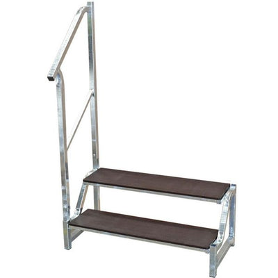 AG Freestanding 2 Tread Step Galvanised Steel