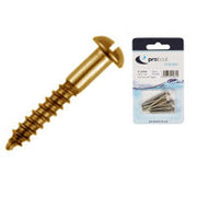 Proboat Wood Screw Round Head Brass