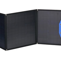 BlueFusion Portable Folding Solar Panel 50W, 100W, 120W for 12V/24V Lead Acid Battery