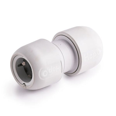 Hep2O HD1/22 22mm Straight Connector White