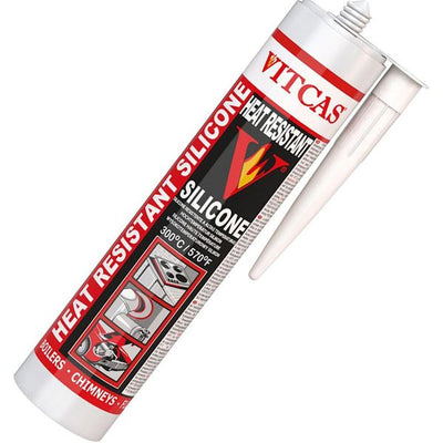 Vitcas Heat Resistant Silicone Sealant in Black (315°C / 310ml) VITCAS-HR-SILICONE