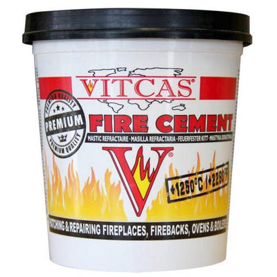 Black Fire Cement - Vitcas Fire Cement Sizes: 1kg - BLACK-1KG CEMENT