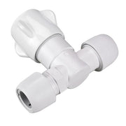 Hep2O HX36 22mm Stop Cock Cold Water White