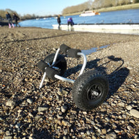 Universal Kayak Cradle Trolley Canoe SUP Cart & Kickstand, Puncture Proof Tyres