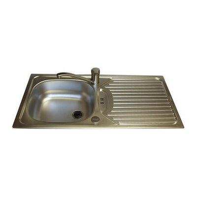 Sink & Drainer 860 x 435mm Stainless Steel - W2783
