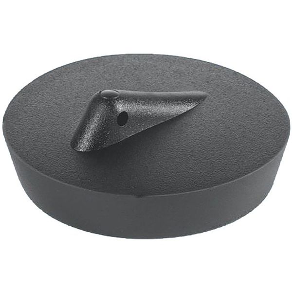 Sink Plug 2" Black PVC - BP5