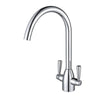 Fornham Twin Lever Kitchen / Galley Monoblock Mixer Tap Chrome - GKT120