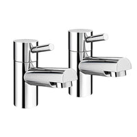 Risby Lever Style Basin Taps (Pair) Chrome - GBB02