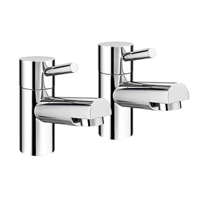 Risby Lever Style Basin Taps (Pair) Chrome - GBB02