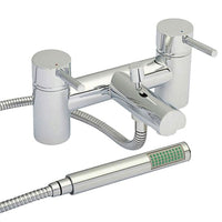 Risby Twin Lever Bath Shower Mixer Tap Chrome - GBB04