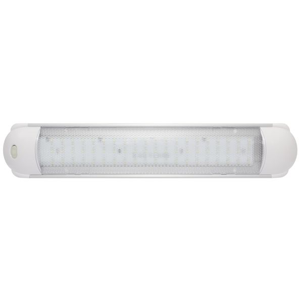 White Strip Light Natural LED (60) with Switch 10-30V - 01808-WH
