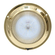 12V Brass Dome Light Natural White LED 137mm 4" Dome - 00541-BLD