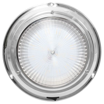 12V Stainless Dome Light Warm White LED 168mm 5
