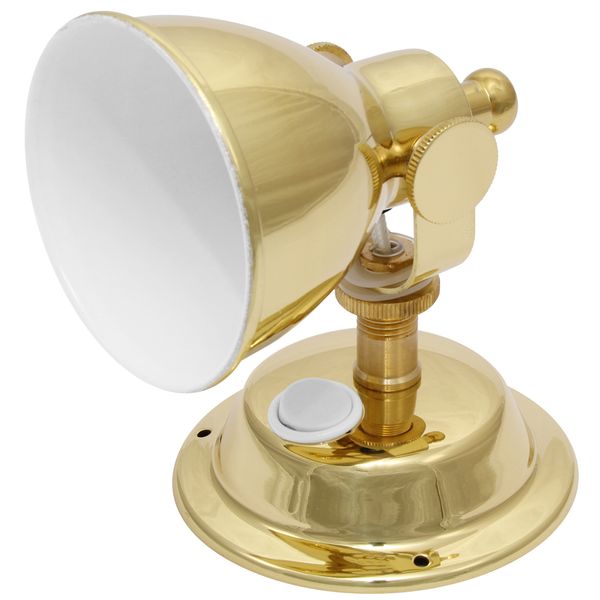 LED Adjustable Reading Light Brass Warm White 12V - 00942-BLHD