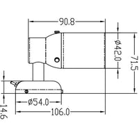 LED Wall Light Stainless Steel 8-30V - 00013-SS