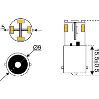 Super LED BA15D/BA15S/BA9S - by Talamex