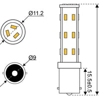 Super LED BA15D/BA15S/BA9S - by Talamex