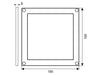 LED Construction Downlight Square - by Talamex