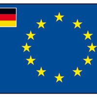 European Flag (with Small German Flag) - by Talamex