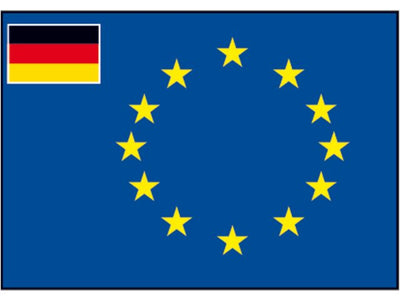European Flag (with Small German Flag) - by Talamex