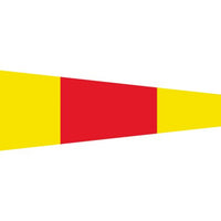 Signal Flags Numbers Size 25 X 88cm - by Talamex