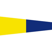 Signal Flags Numbers Size 25 X 88cm - by Talamex