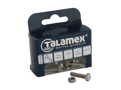 Hexagon Bolt Incl. Hexagon Nut - by Talamex