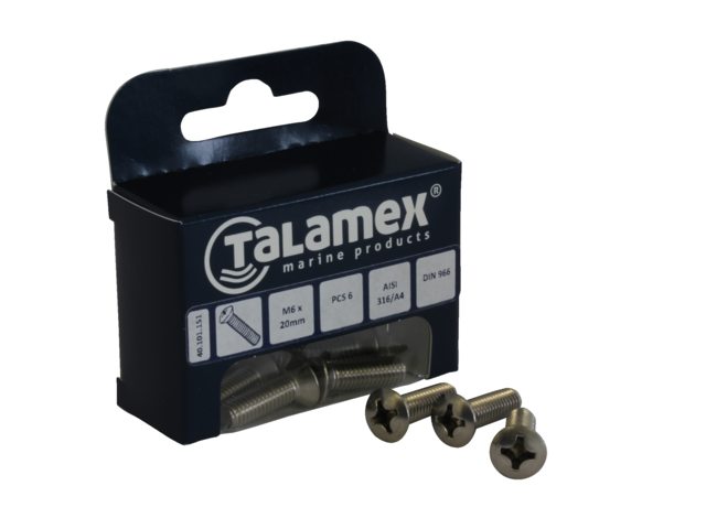 Bolt Lens Philipshead DIN 966 - by Talamex