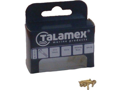 Brass Wood Screw Counter Raised Head DIN 96 - by Talamex