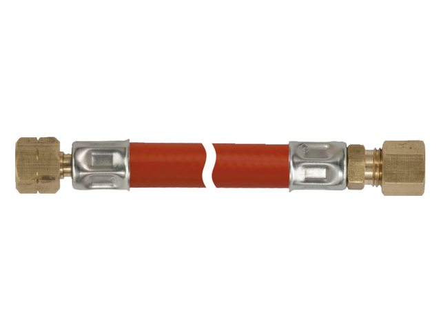 Gas Hose ¼" Left-handed Thread X 8mm Compression - by Talamex