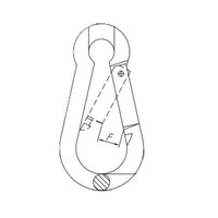 Carbine Hooks Classic Galvanized - by Talamex