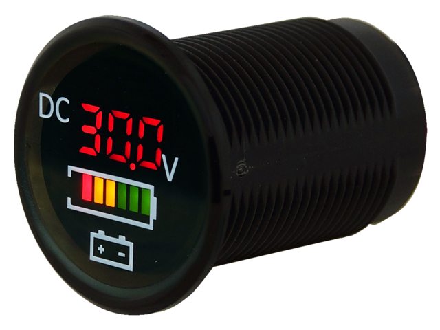 Digital Voltmeter With Battery Indicator - by Talamex