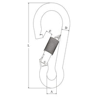 Carbine Hooks With Retaining Ring - by Talamex