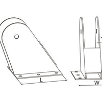 Masts and mast base  For Motor Craft - by Talamex