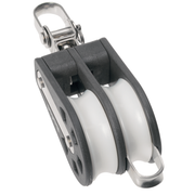 Plain Sheave Double- reverse shackle + becket - ChasNewensMarine