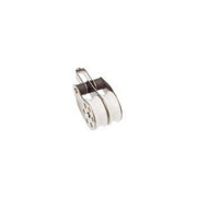 Stainless Block Double Fix Eye 35mm - ChasNewensMarine