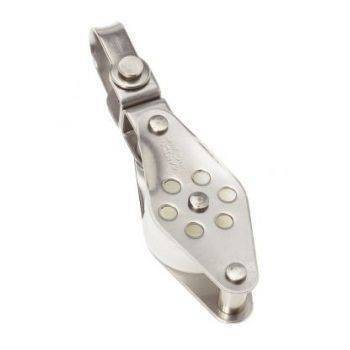 Stainless Block Single Swivel/Becket 45mm - ChasNewensMarine