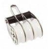 Stainless Ball Bearing Block Triple Fixed Eye & Becket 45mm - ChasNewensMarine