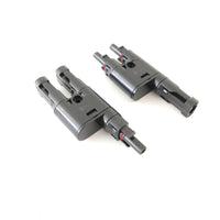 MC4 T-Branch Connector Pair, 2-to-1 branch circuit