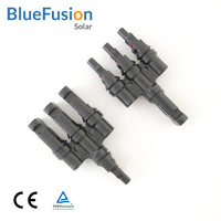 MC4 T-Branch Connector Pair, 3-to-1 branch circuit