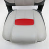 Premium High Back Qualifier Boat Seat – Grey/Charcoal/Red Style