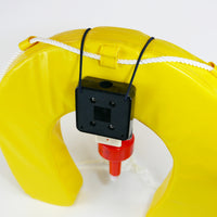 Complete Man Overboard Kit – Horseshoe Lifebuoy, LED Light and Backet