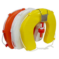 Complete Man Overboard Kit – Horseshoe Lifebuoy, LED Light and Backet