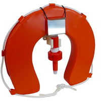 Complete Man Overboard Kit – Horseshoe Lifebuoy, LED Light and Backet