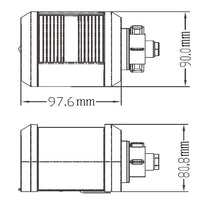 Red Port LED Navigation Light MaxiNav Range for boats up to 20m