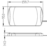 Slim Bright LED Engine Room Light, 10-30VDC