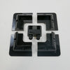 Solar Panel 4 Corner Bracket and Gland set, Black