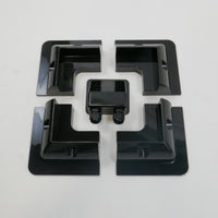 Solar Panel 4 Corner Bracket and Gland set, Black