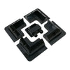 Solar Panel 4 Corner Bracket and Gland set, Black