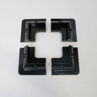 Solar Panel 4 Corner Brackets, Black